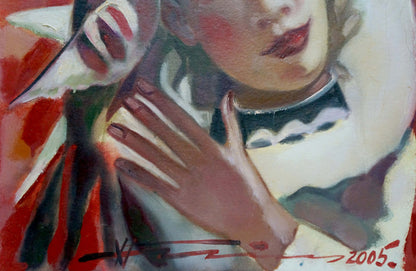 Abstract oil painting Portrait Nikolai Nikolaevich Prokopenko