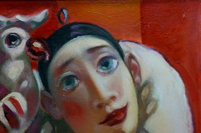 Abstract oil painting Portrait Nikolai Nikolaevich Prokopenko