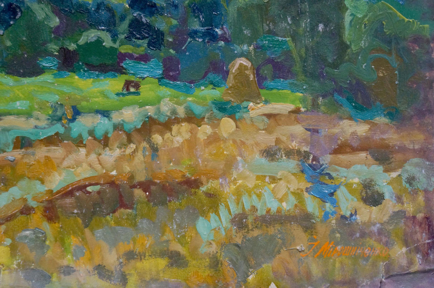 Oil painting After the rain I. Miroshnichenko