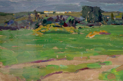 Oil painting Summer landscape Fomin Anatoly Nikiforovich