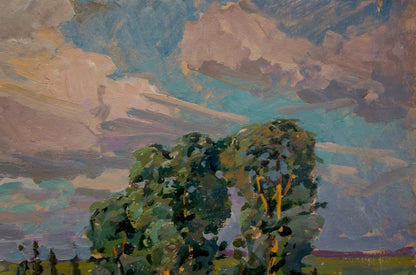 Oil painting Summer landscape Fomin Anatoly Nikiforovich