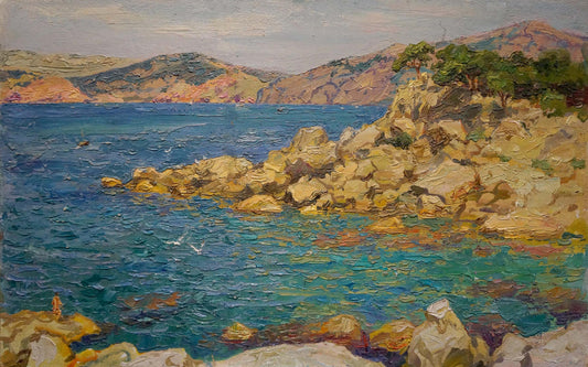 Oil painting Sea Chegodar Vasily Dmitrievich