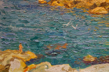 Oil painting Sea Chegodar Vasily Dmitrievich