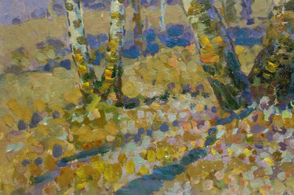 Oil painting Early spring Ruban Grigory Savelievich