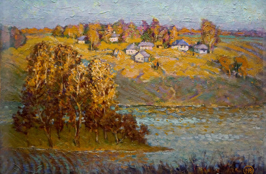 Oil painting Radiant day Miroshnichenko Ivan Vasilievich