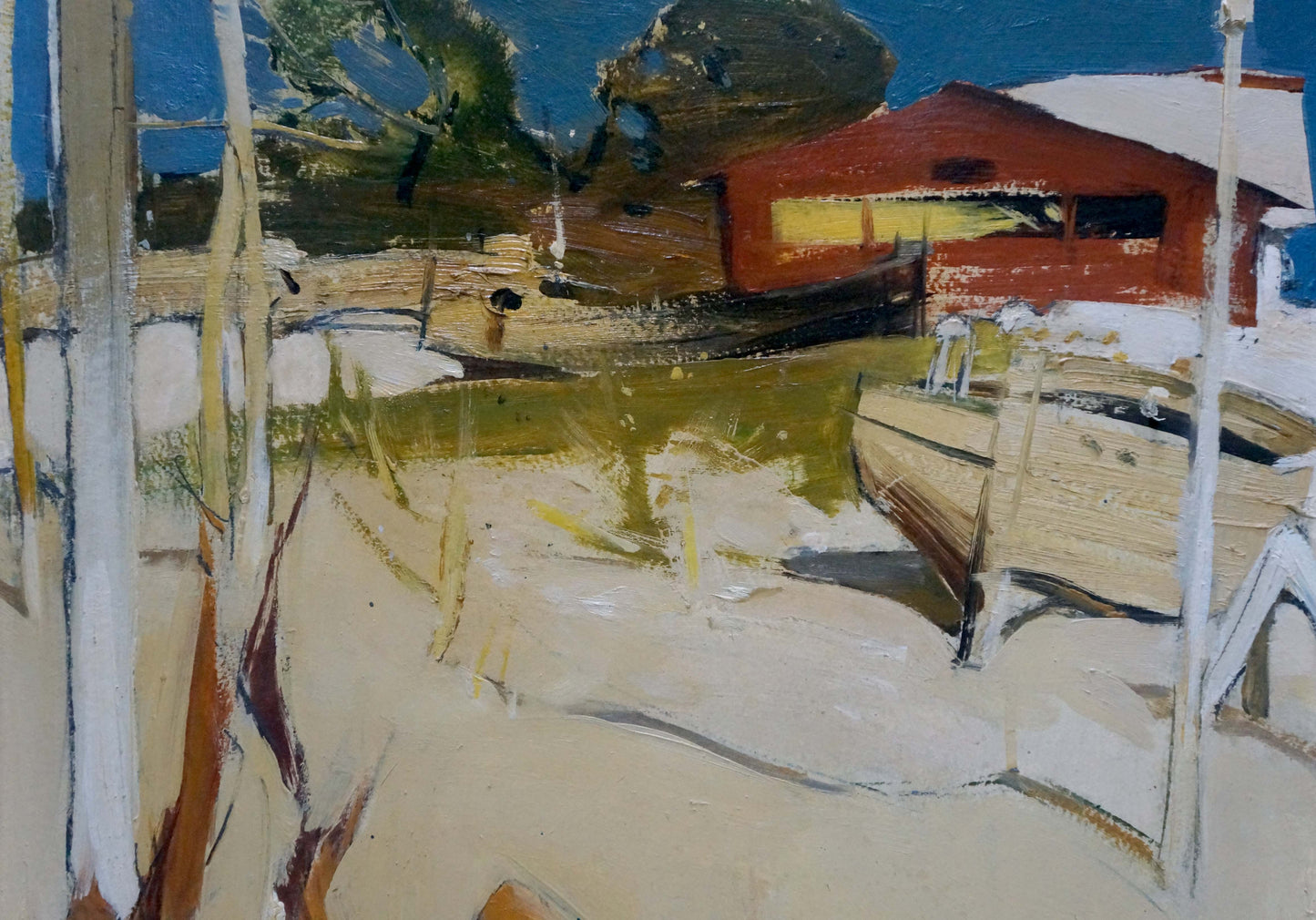 Oil painting Beachfront Location