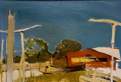 Oil painting Beachfront Location