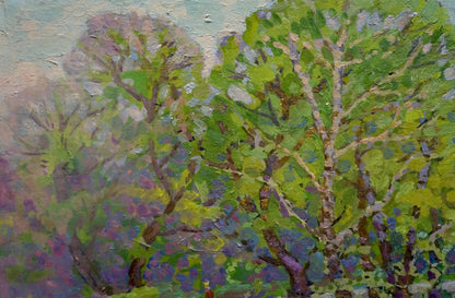 Oil painting Path in the grove Ruban Grigory Savelievich