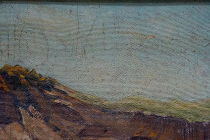 Oil painting Seascape and mountain shore Unknown artist