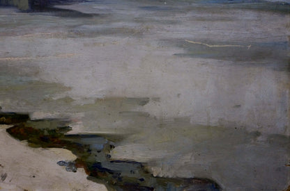 Oil painting Winter landscape Egorov Boris Kuzmich