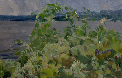 Oil painting Rain Kolosovsky Georgy Sergeevich