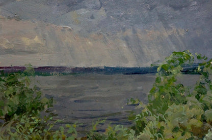 Oil painting Rain Kolosovsky Georgy Sergeevich