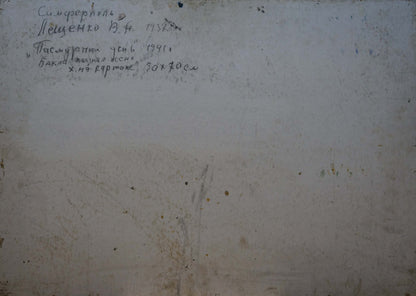 Oil painting It's a nasty day Leshchenko Valentin Alekseevich