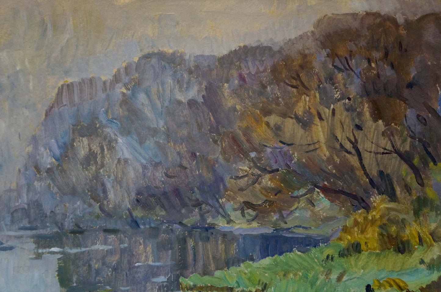 Oil painting Fog by the forest Dzyuban Ivan Feodosievich