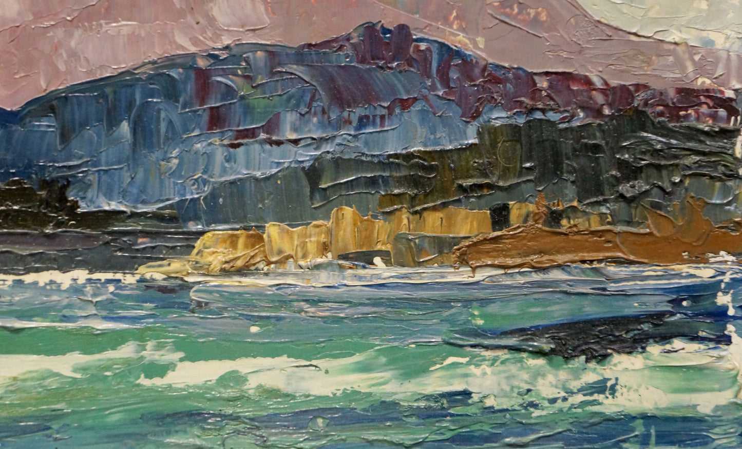 Oil painting Sea landscape Sigalevich L.E.
