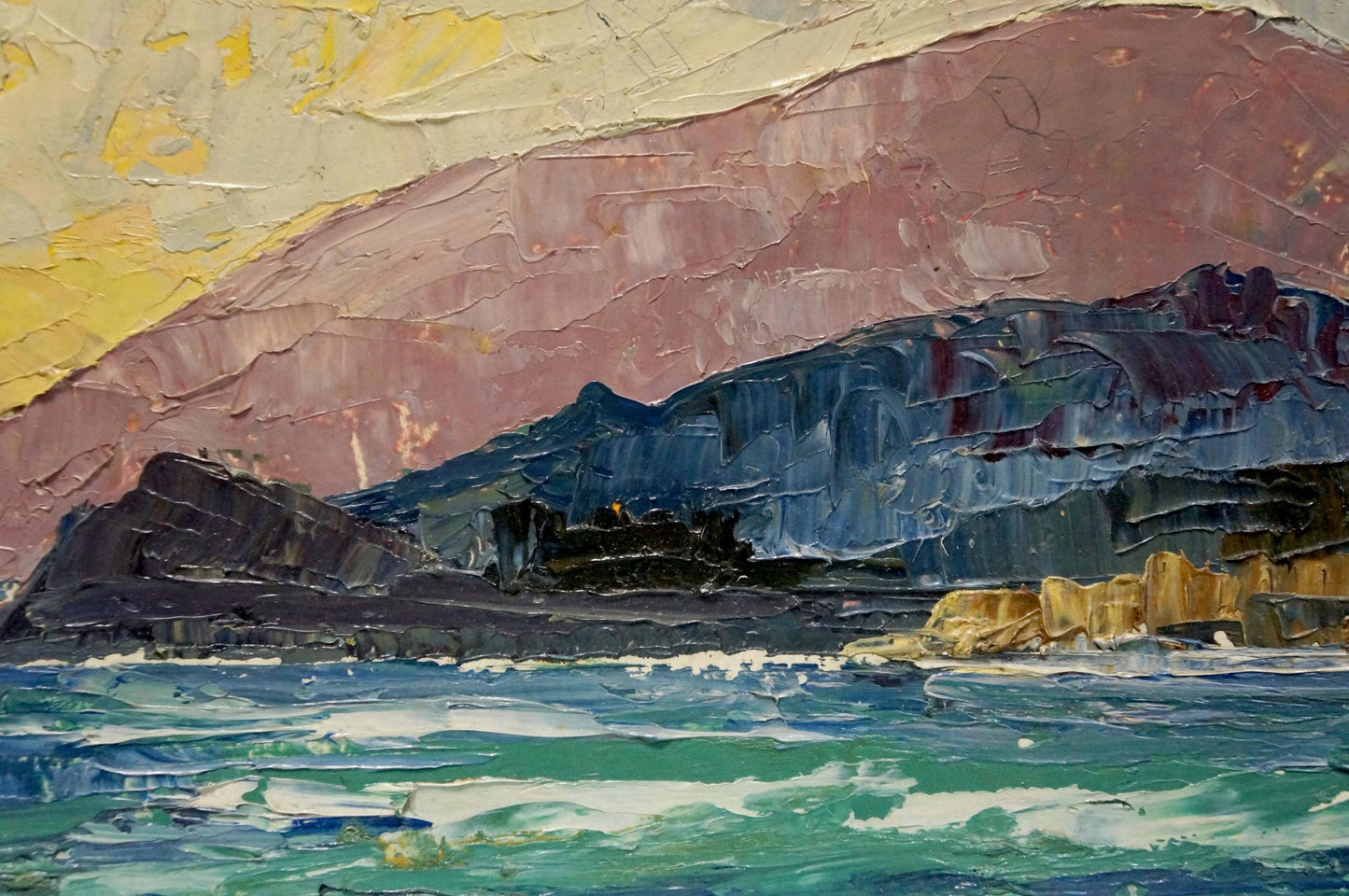 Oil painting Sea landscape Sigalevich L.E.