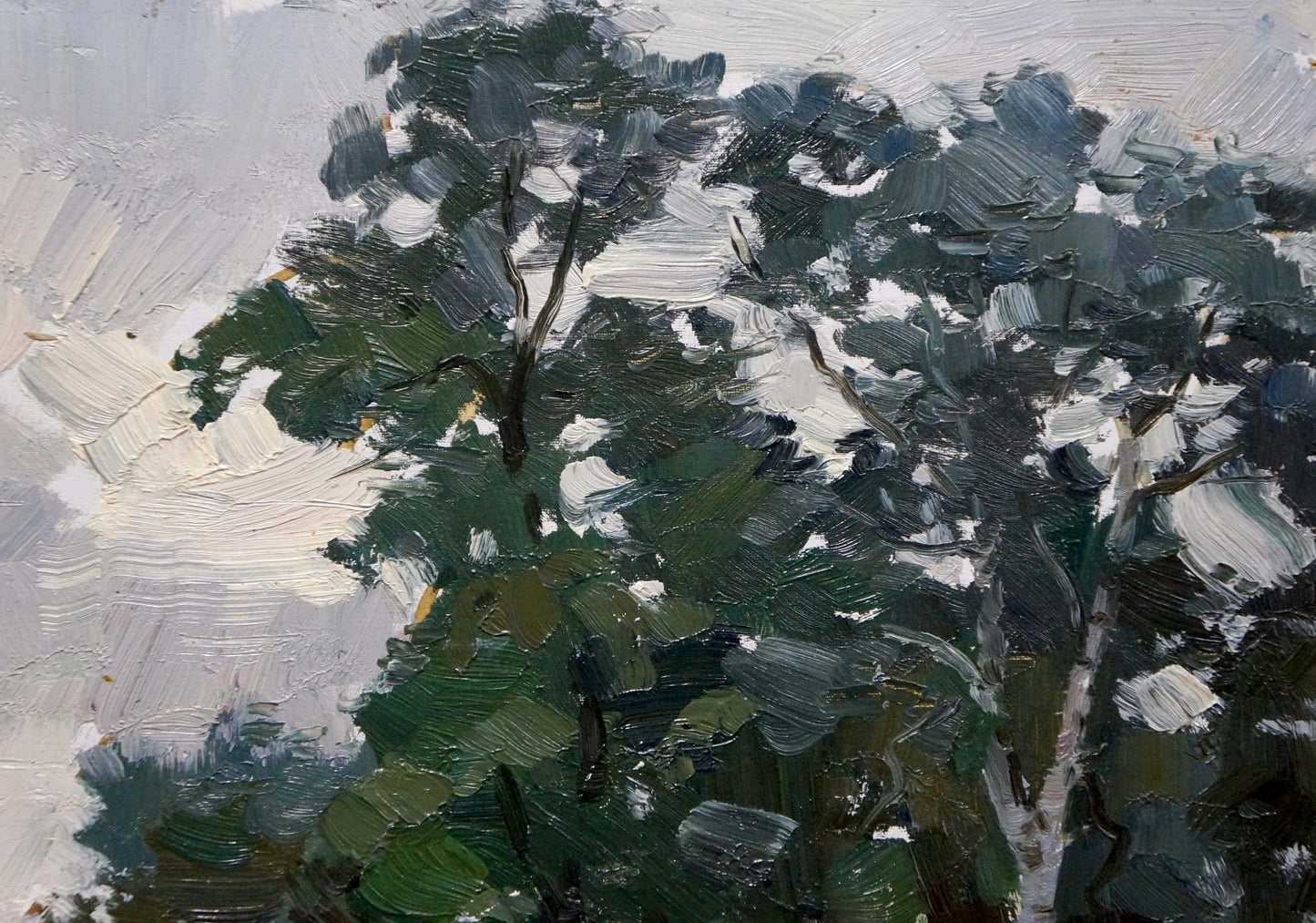 Oil painting Forest landscape Mordovets Andrey Nikitich