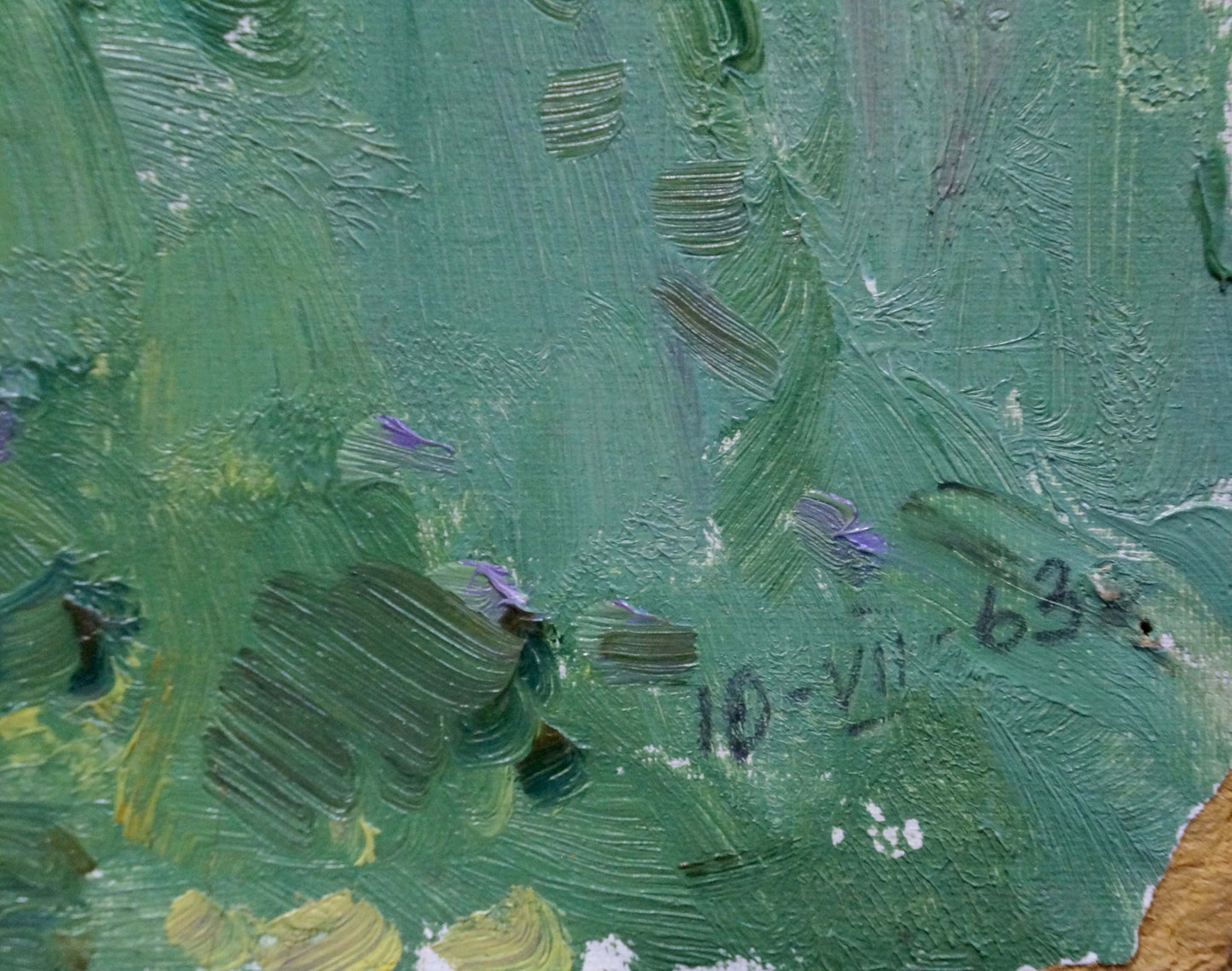 Oil painting Forest landscape Mordovets Andrey Nikitich