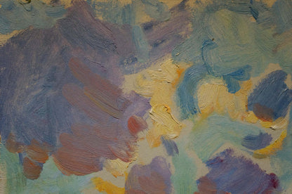 Oil painting Sunset on the vineyards Petr Kolomoitsev