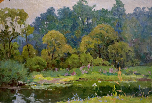 Oil painting Natural landscape Kalatsyuk Yakov Alekseevich