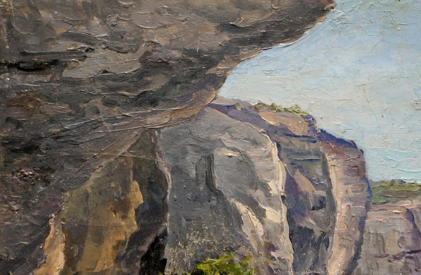 Oil painting Mountain canyon Elena Varnavovna Nagaevskaya