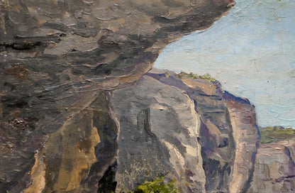 Oil painting Mountain canyon Elena Varnavovna Nagaevskaya