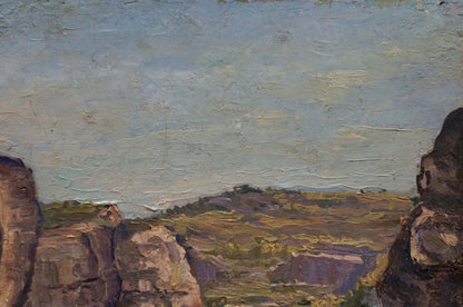 Oil painting Mountain canyon Elena Varnavovna Nagaevskaya