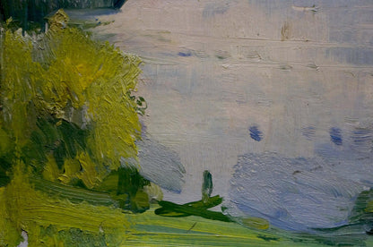 Oil painting Forest Lake Sologubov Nikolay Vasilievich