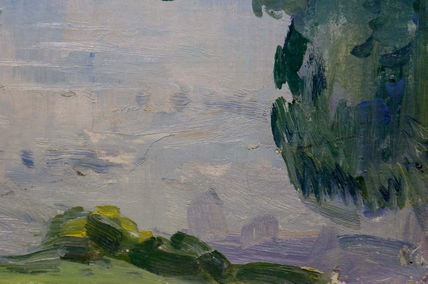 Oil painting Forest Lake Sologubov Nikolay Vasilievich