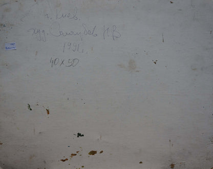 Oil painting Forest Lake Sologubov Nikolay Vasilievich