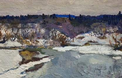Oil painting March Mukho Nikolay Antonovich