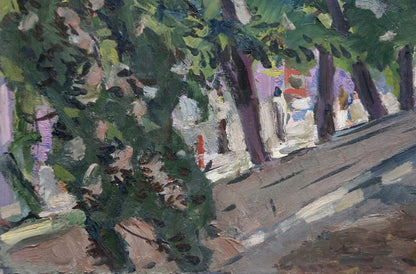 Oil painting A park Karelin Vyacheslav