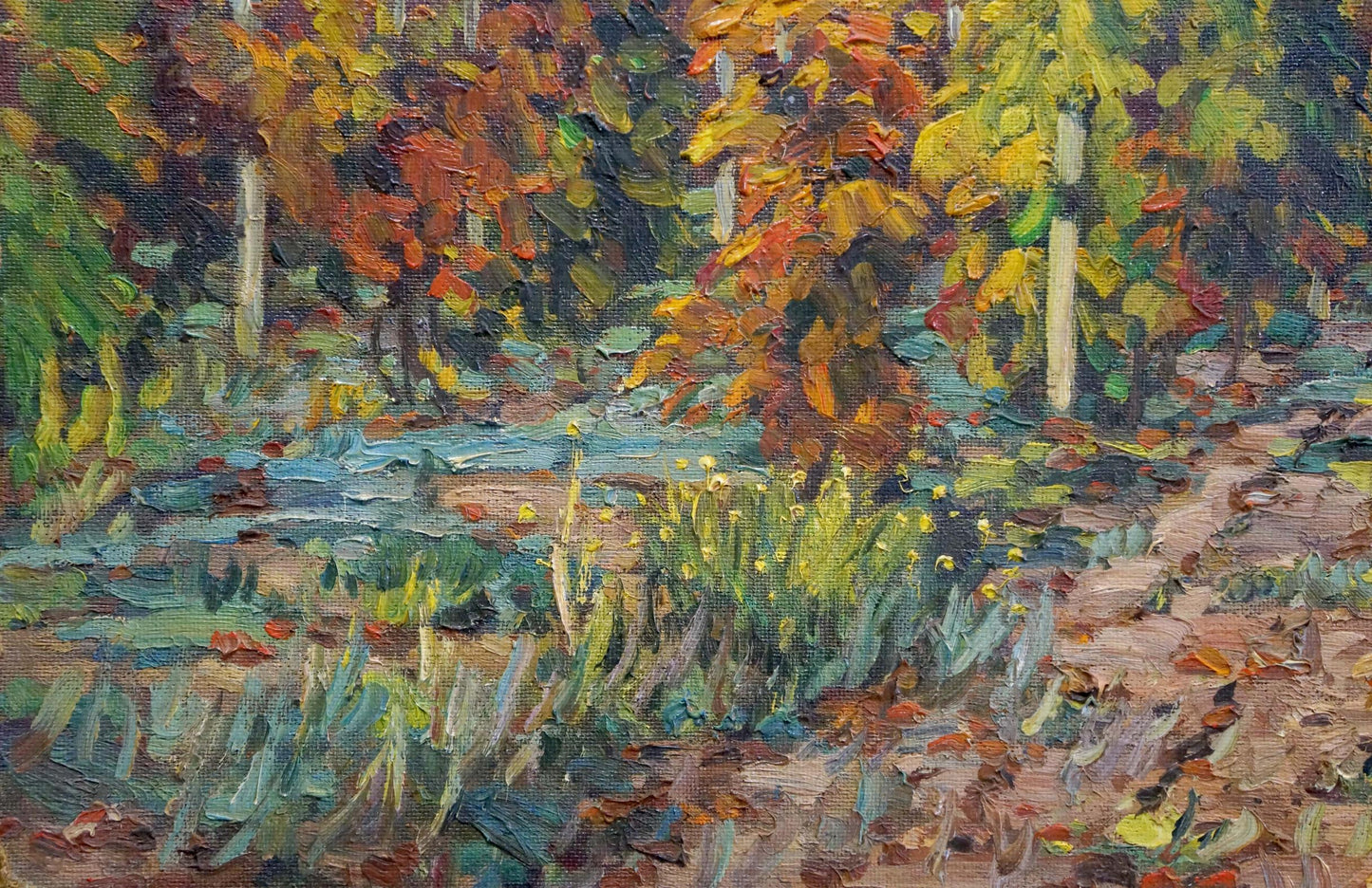 Oil painting Vineyards in the village Petr Kolomoitsev