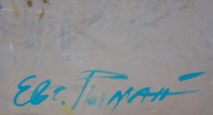 Oil painting Old courtyard Ryman Evgeny Nikolaevich