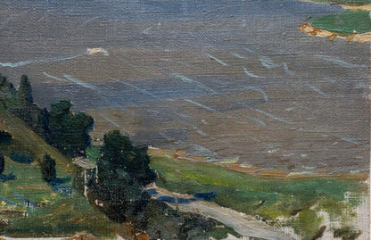 Oil painting Landscape of the plains