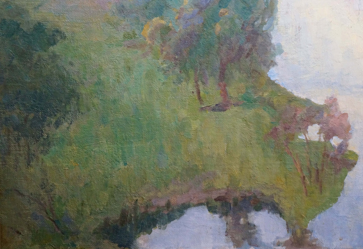 Oil painting The river flows Fedorov Nikolay Alekseevich