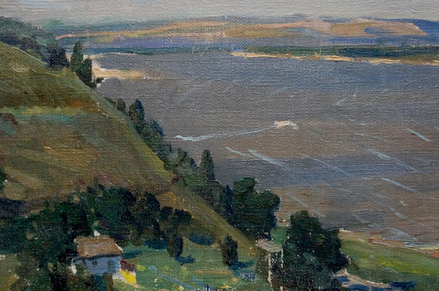 Oil painting Landscape of the plains