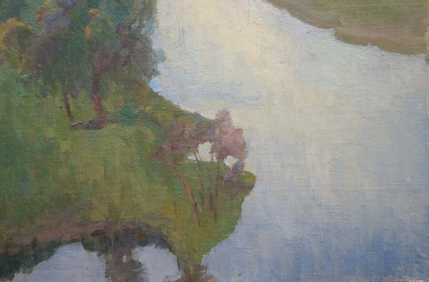 Oil painting The river flows Fedorov Nikolay Alekseevich