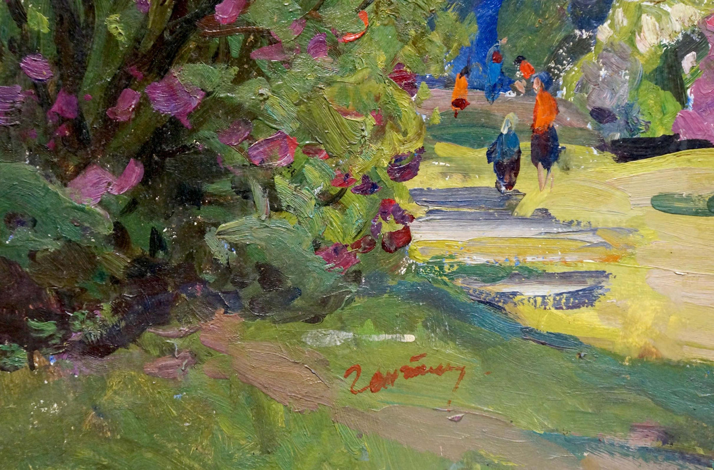 Oil painting Forest park Gantman Moisey Faibovich