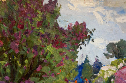 Oil painting Forest park Gantman Moisey Faibovich