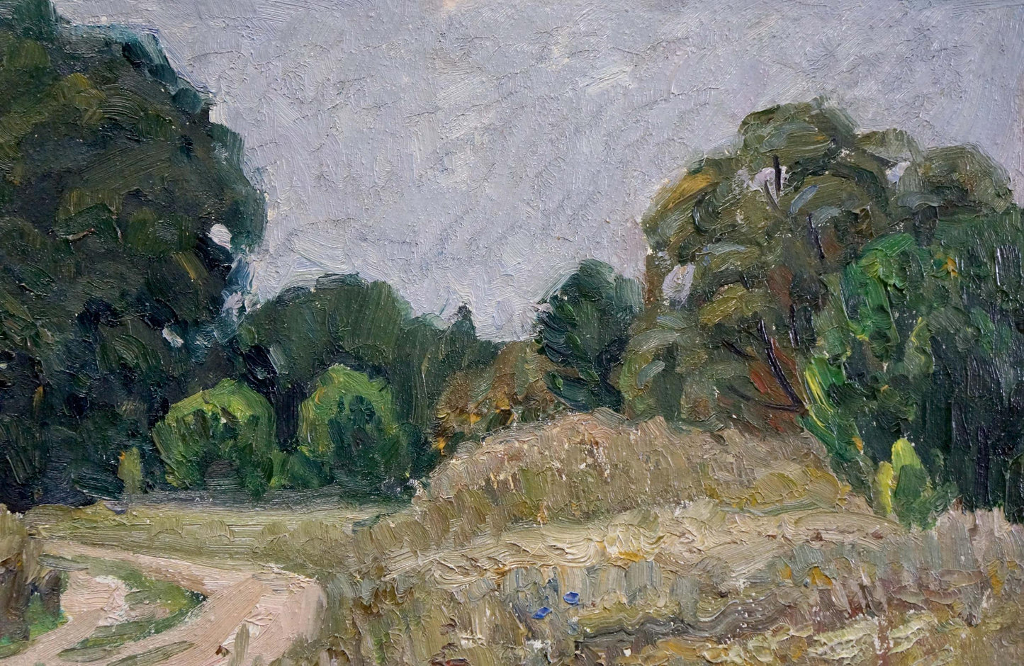 Oil painting Road to the forest Gantman Moisey Faibovich