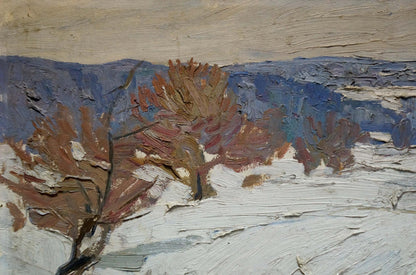 Oil painting Winter Chizhonkov Alexander Timofeevich