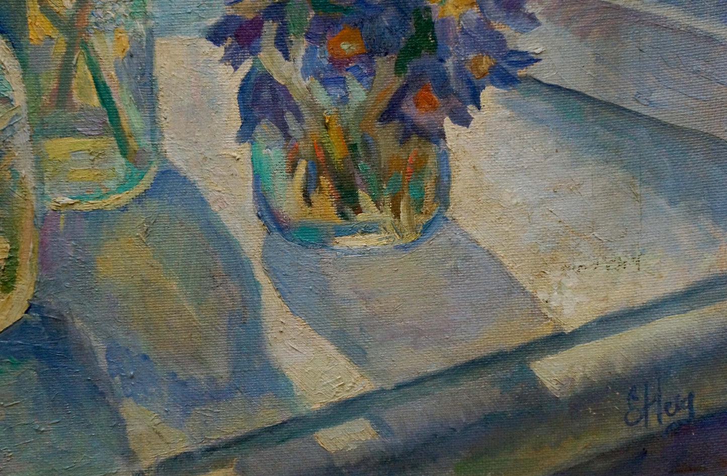 Oil painting Poppies by the window Nechiporenko Elena Henrikhovna