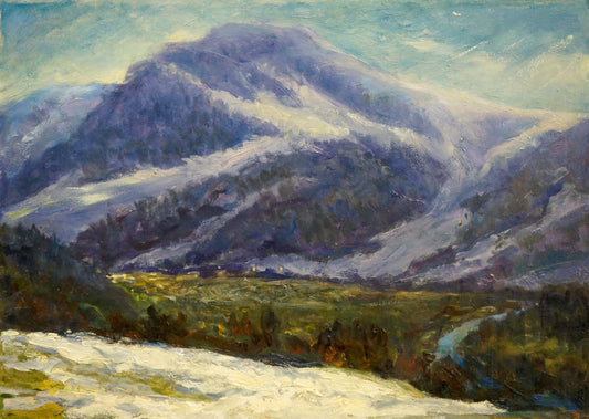 Oil painting Mountain landscape Shakhriy A. A.
