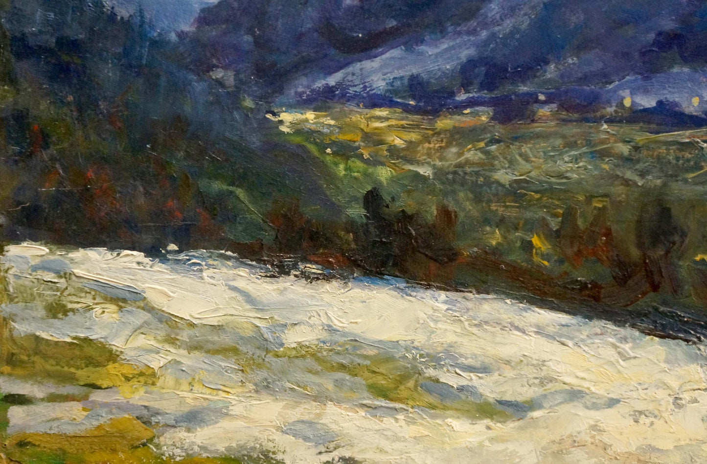 Oil painting Mountain landscape Shakhriy A. A.