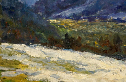 Oil painting Mountain landscape Shakhriy A. A.