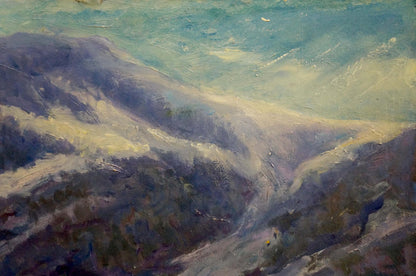 Oil painting Mountain landscape Shakhriy A. A.