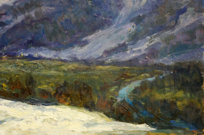 Oil painting Mountain landscape Shakhriy A. A.