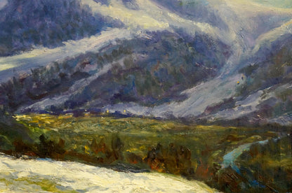 Oil painting Mountain landscape Shakhriy A. A.