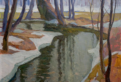 Oil painting Natural landscape Zhabinsky Leonid Andreevich